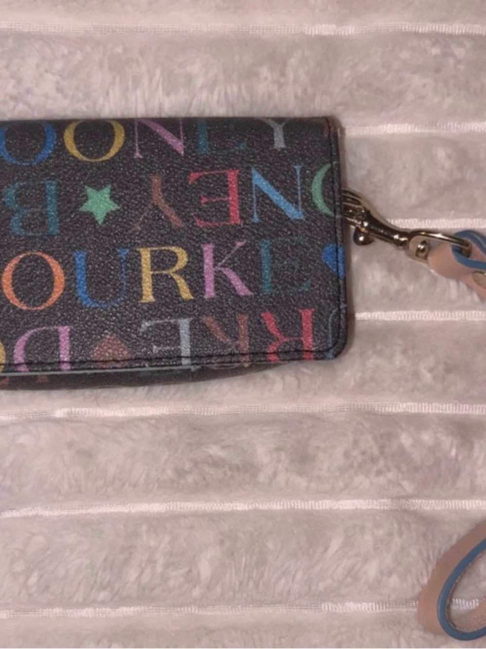 Dooney & Bourke Multicolor Logo Wristlet